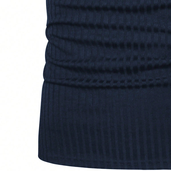 VM – Heren Set Blauw met Kraag & Sportshort – Functioneel & Verfijnd