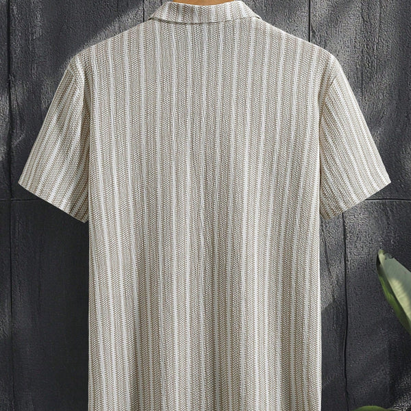 VM – Geribbeld Heren Poloshirt met Luxe Details