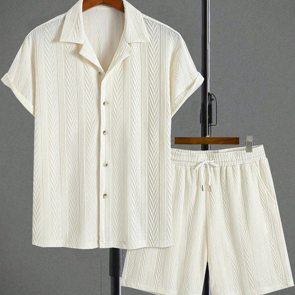 VM – Herenset Zomer met Overhemd en Shorts | Casual & Comfortabel