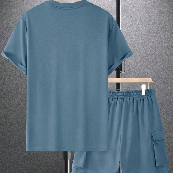VM – Heren Lounge Set met T-shirt & Shorts – Casual Comfort voor Elke Dag