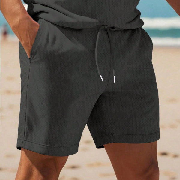 VM – Heren Set met Henley Top & Shorts – Comfortabel & Casual