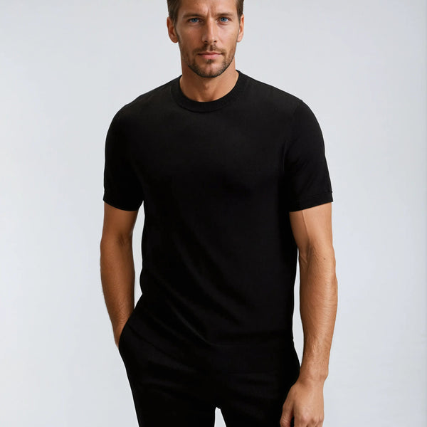 VM – Cashwool T-shirt Zwart