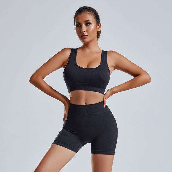 VM – Naadloze 2-Delige Yogaset met Hoge Taille