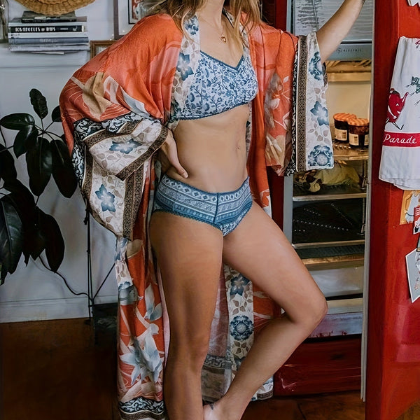 VM – Luchtige Kimono met Bloemenprint