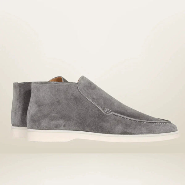 VM – Enkelhoge loafers met suède-look en minimalistische afwerking