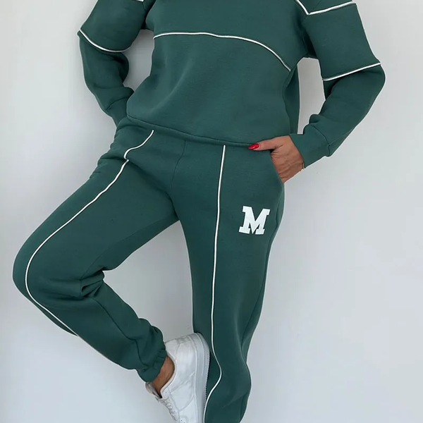 VM – Trendy Lounge Set met Letterdesign voor Dames