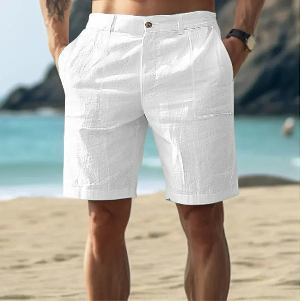 VM – Linnen heren shorts met comfortabele pasvorm
