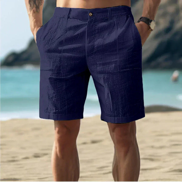 VM – Linnen heren shorts met comfortabele pasvorm