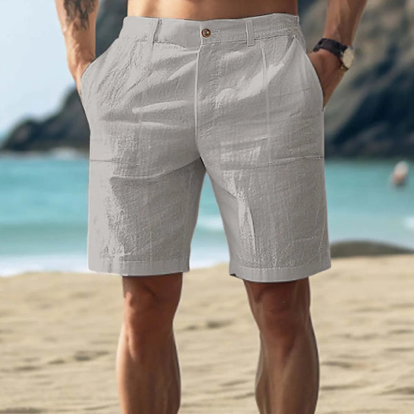VM – Linnen heren shorts met comfortabele pasvorm