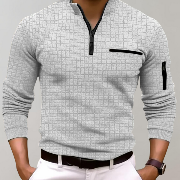 VM – Polo Shirt met Lange Mouw voor Heren