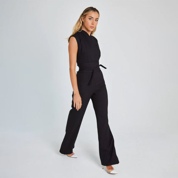 VM – Mouwloze Jumpsuit met Wijde Pijpen