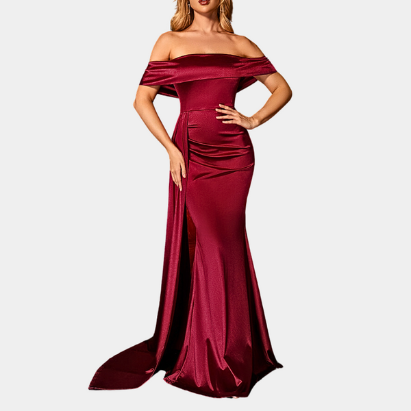 VM – Elegante Lange Jurk in Rood