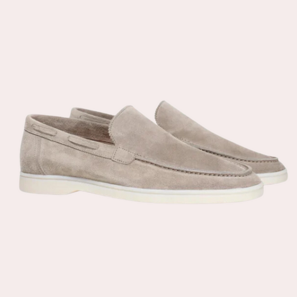 VM – Suède heren loafer met elastische instap en antislipzool