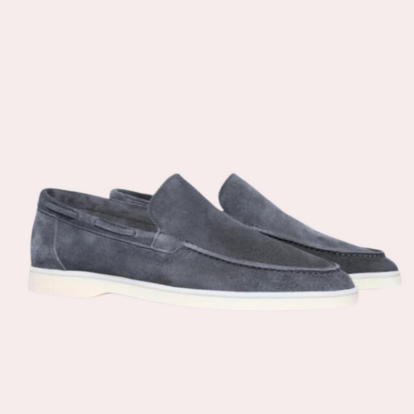 VM – Suède heren loafer met elastische instap en antislipzool