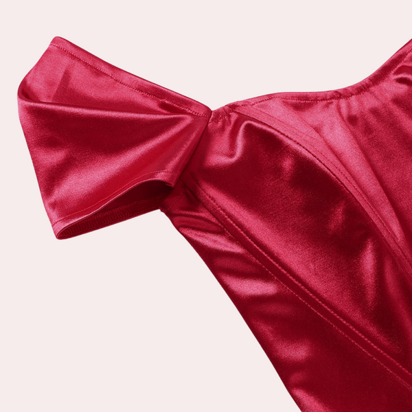 VM – Elegante Off-Shoulder Top met Korsetdetail