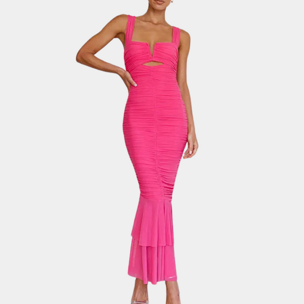 VM – Nauwsluitende Maxi-Jurk met Fishtail