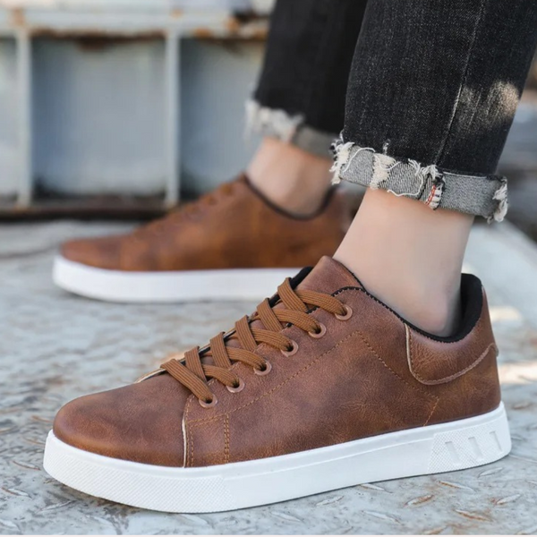 VM – Stoere Casual Herenschoenen met Dikke Zool – Zwart