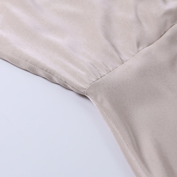 VM – Elegante midi-jurk met open rug en split