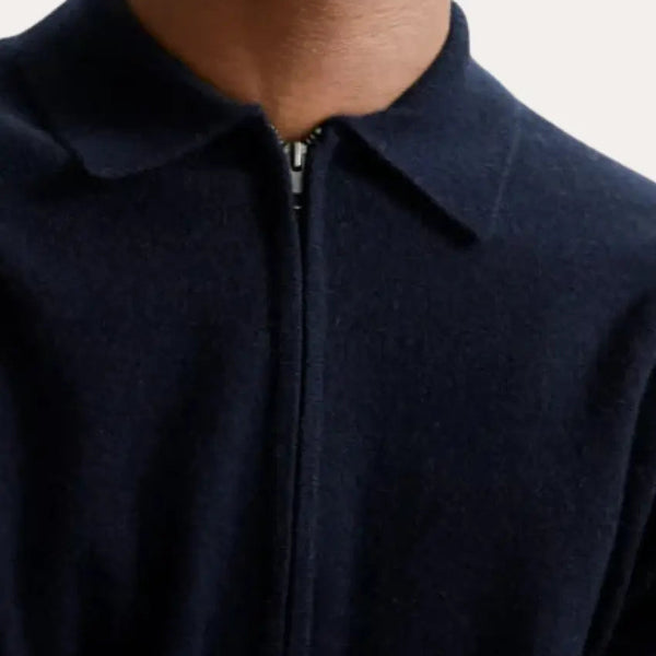 VM – Cashmere Jas Marineblauw