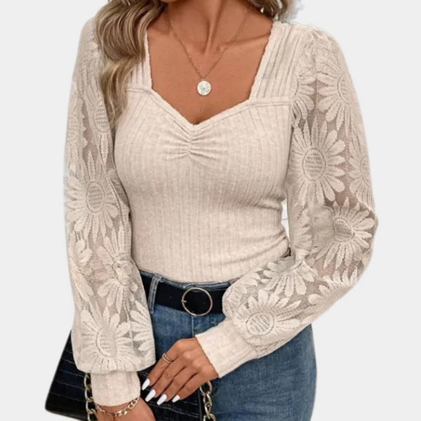 VM – Trendy Top met Lange Mouwen – Dames
