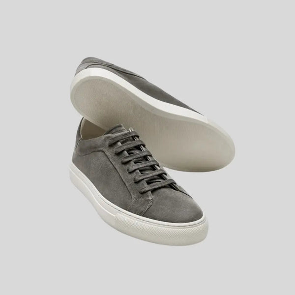 VM – Leren Oxford Sneakers voor Heren – Donkergrijs