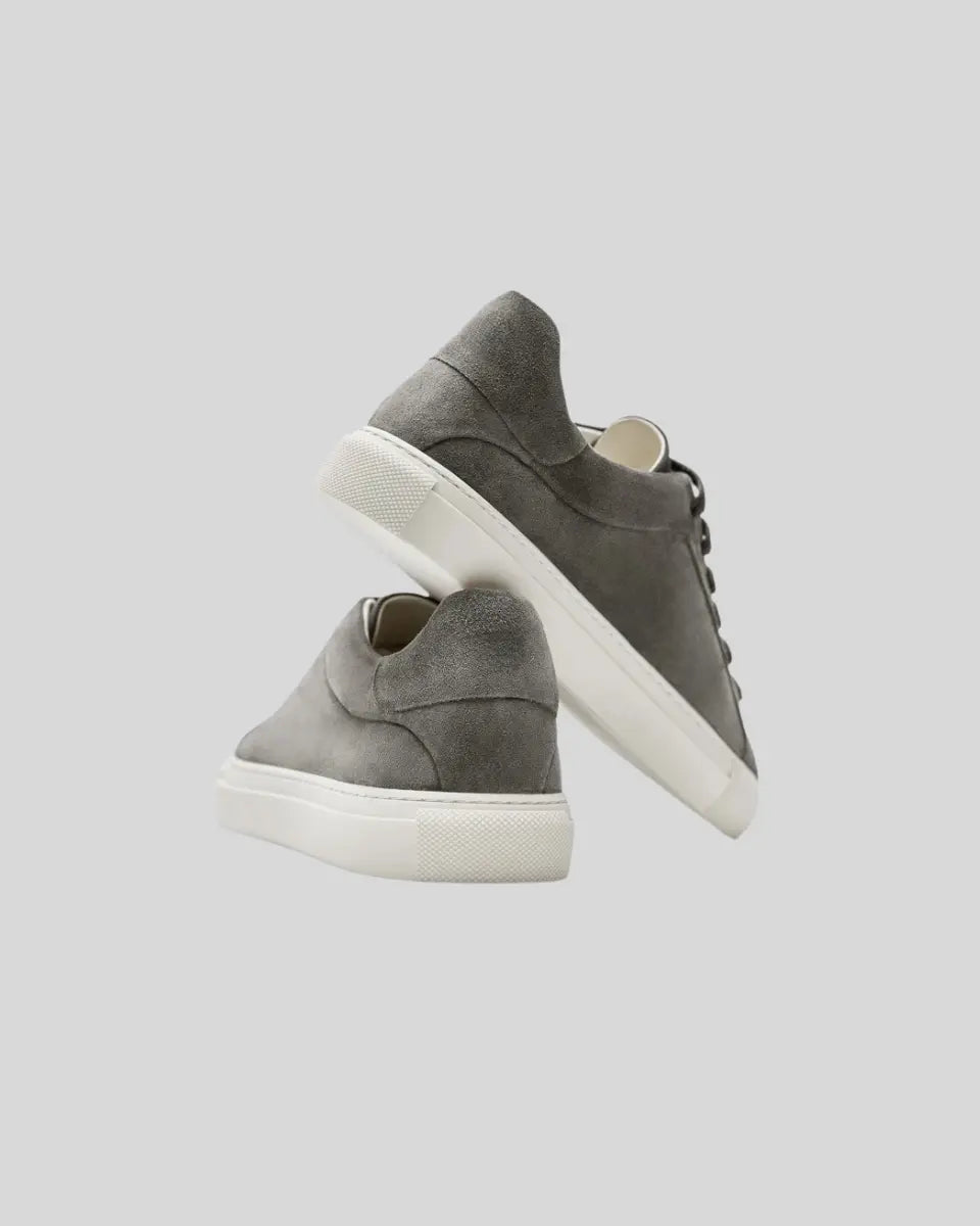 VM – Leren Oxford Sneakers voor Heren – Donkergrijs