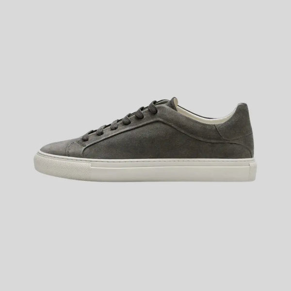VM – Leren Oxford Sneakers voor Heren – Donkergrijs