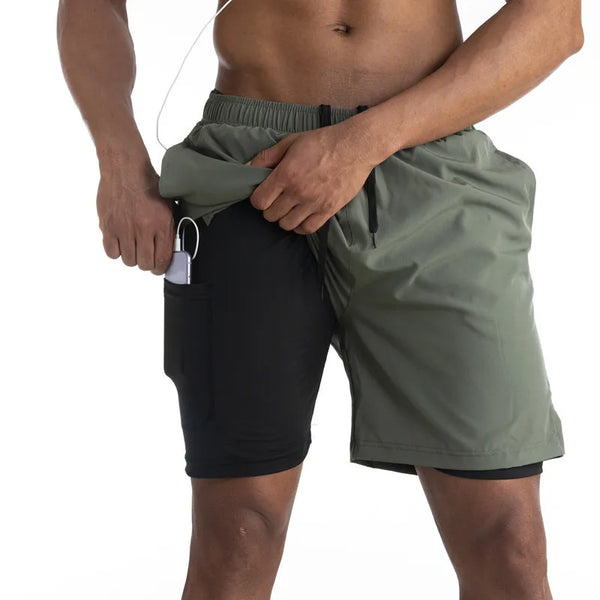 VM – Titan Hardloopshorts met Ingebouwde Liner & Telefoonzak