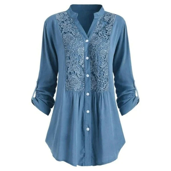 VM – Lange Blouse met Pofmouwen Dames