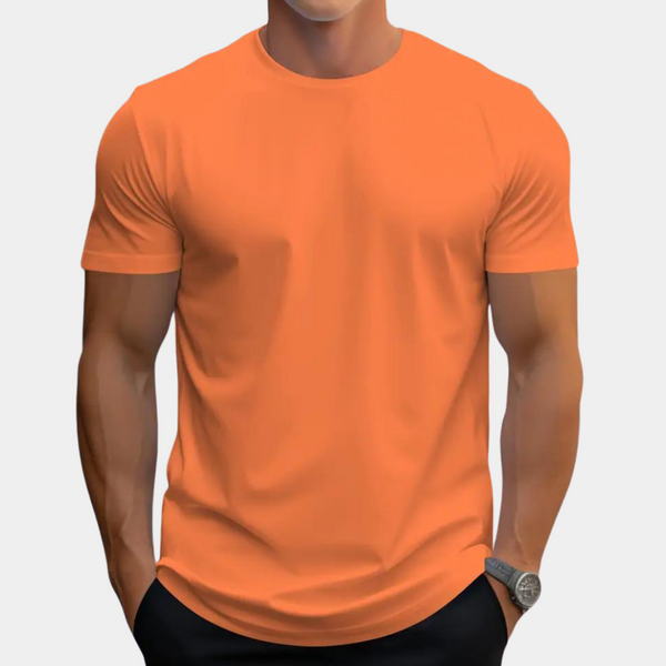 VM - Heren T-Shirt Oranje met Ronde Hals