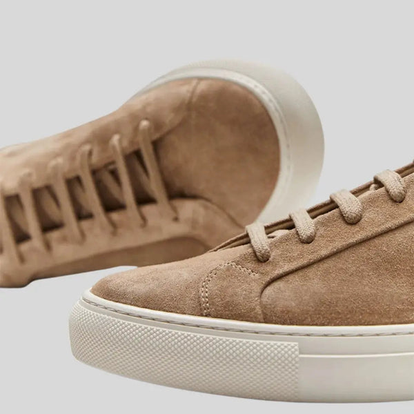 VM – Leren Oxford Sneakers – Lichtbruin
