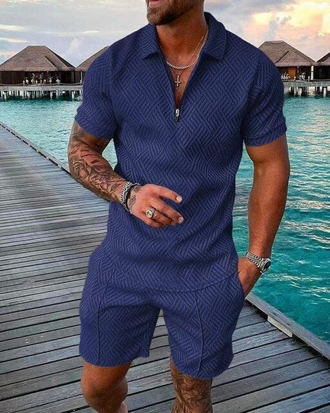 VM – Tweedelige Set met Polo & Short voor Heren