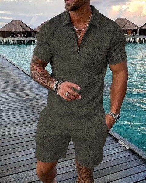 VM – Tweedelige Set met Polo & Short voor Heren
