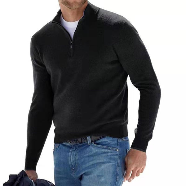 VM – Heren V-hals pullover van zachte katoenmix