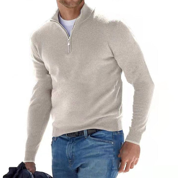 VM – Heren V-hals pullover van zachte katoenmix