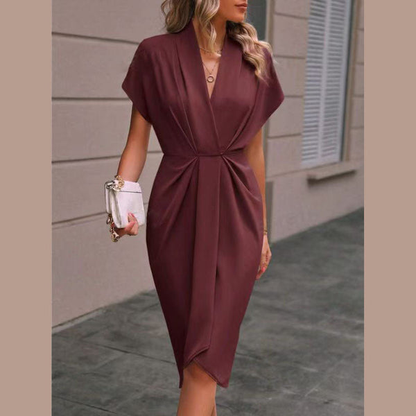 VM – Elegante Wikkeljurk met Tijdloze Midi-lengte