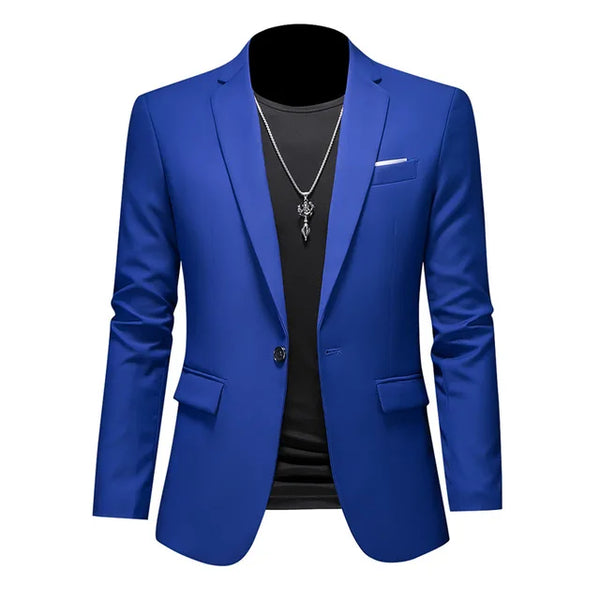 VM – Slim Fit Blazer met Een Knoopsluiting voor een Verfijnde Look
