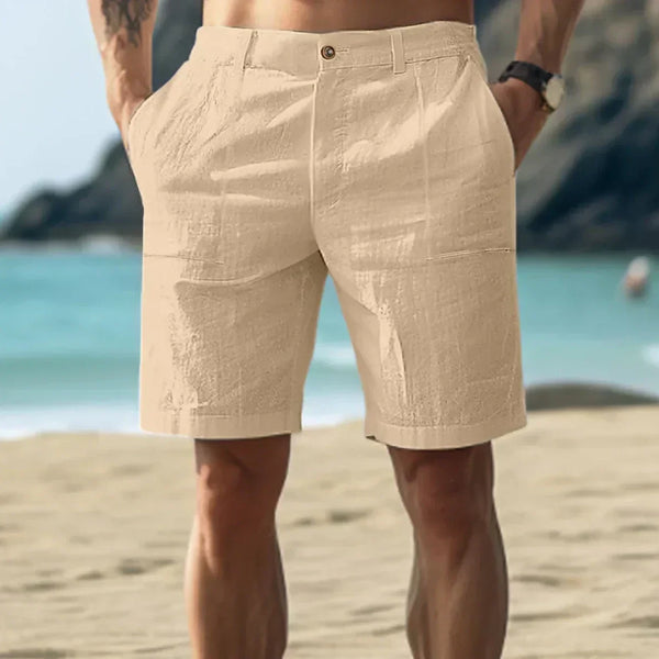 VM – Linnen heren shorts met comfortabele pasvorm