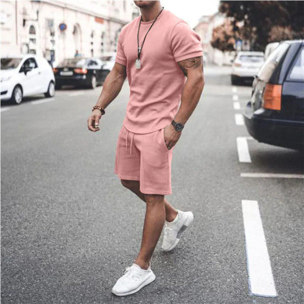 VM – Heren zomer set met luchtige top en short