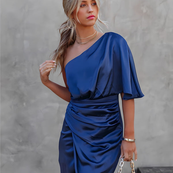 VM – One-Shoulder Jurk in Elegante Kleuren