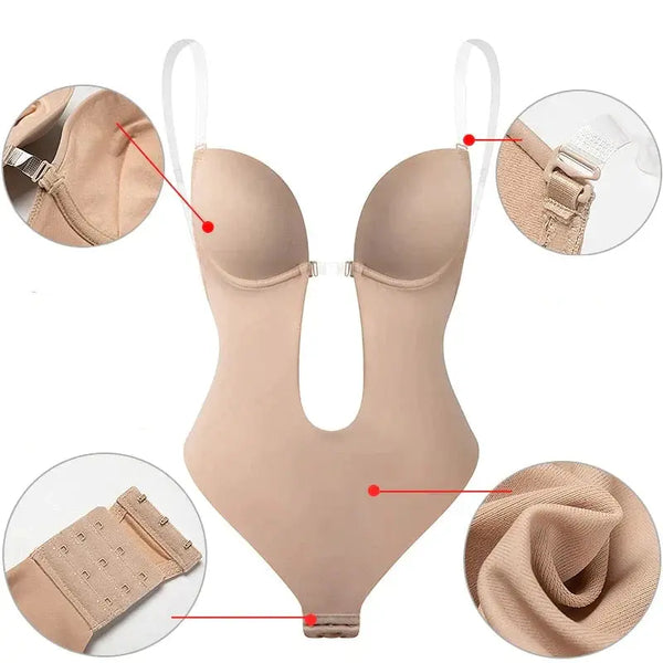 VM – Naadloze Shaper Bodysuit met Verleidelijk Rugloos Ontwerp