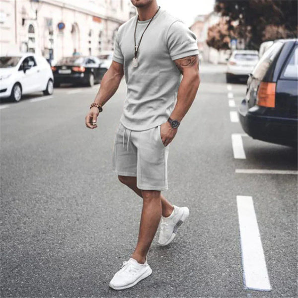 VM – Heren zomer set met luchtige top en short