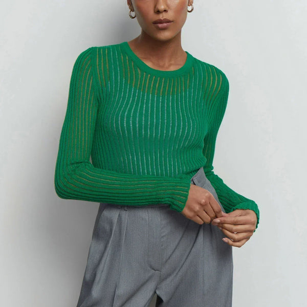 VM – Transparante Longsleeve met Streeppatroon