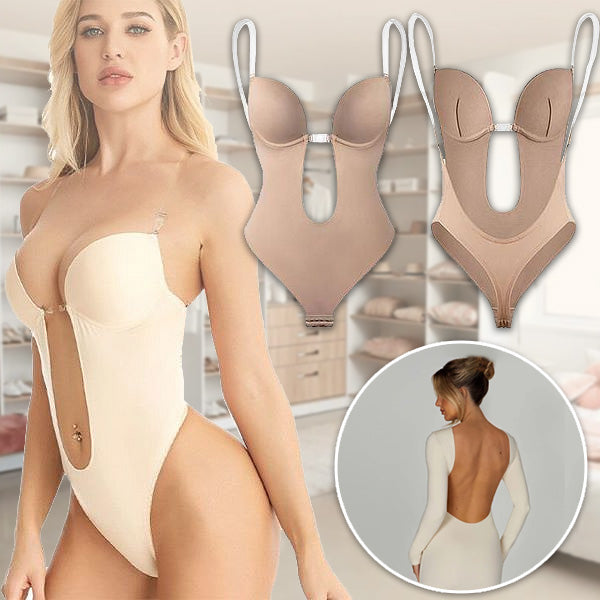 VM – Figuurcorrigerende Bodysuit met Open Rug voor Dames