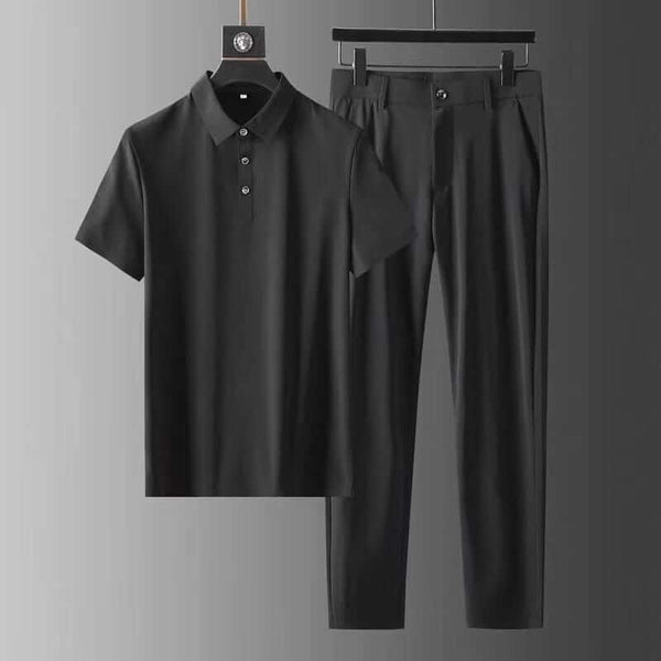 VM – Elegante Co-ord Set met Polo en Broek voor Heren
