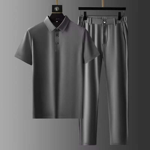 VM – Elegante Co-ord Set met Polo en Broek voor Heren