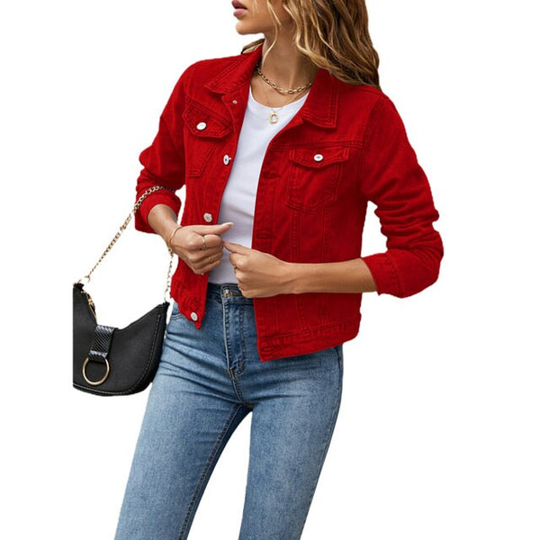 VM – Denim Jacket Dames – Stijlvol & Veelzijdig Voor Elke Gelegenheid