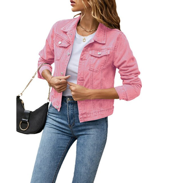 VM – Denim Jacket Dames – Stijlvol & Veelzijdig Voor Elke Gelegenheid