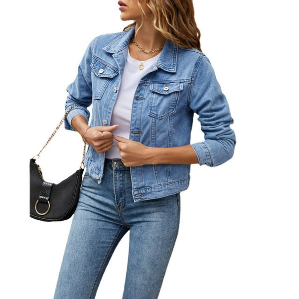 VM – Denim Jacket Dames – Stijlvol & Veelzijdig Voor Elke Gelegenheid