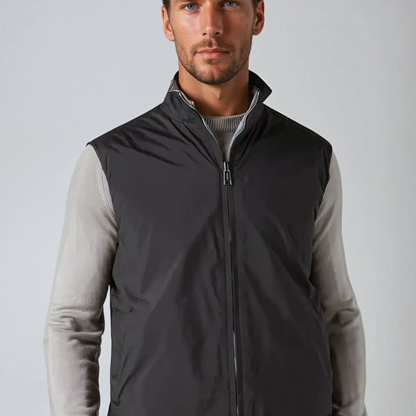 VM – Omkeerbare Bodywarmer Zwart/Grijs
